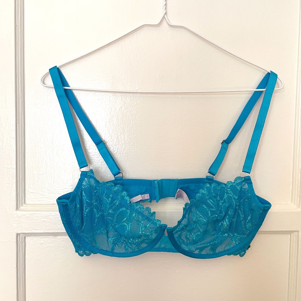 Savage X Fenty Savage Not Sorry Balconette Bra - True Blue